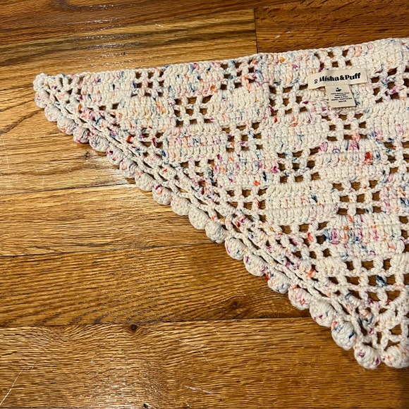 Misha and puff merino wool knit confetti kerchief - Picture 4 of 7